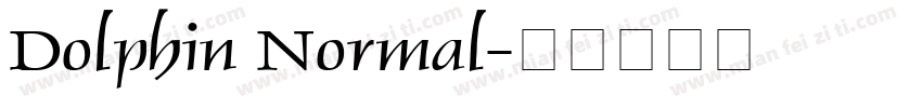 Dolphin Normal字体转换